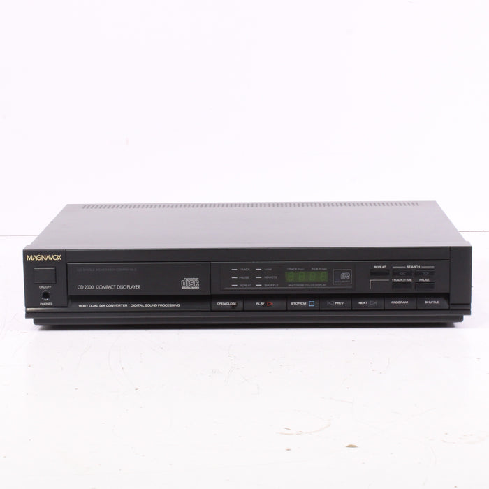 Magnavox CD2000 Compact CD Player with Dual D/A Converter-CD Players & Recorders-SpenCertified-vintage-refurbished-electronics