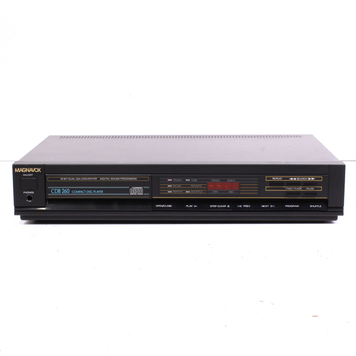 Magnavox CDB 260 Single-Disc CD Player 16 Bit Dual D/A Converter (1988)-CD Players & Recorders-SpenCertified-vintage-refurbished-electronics