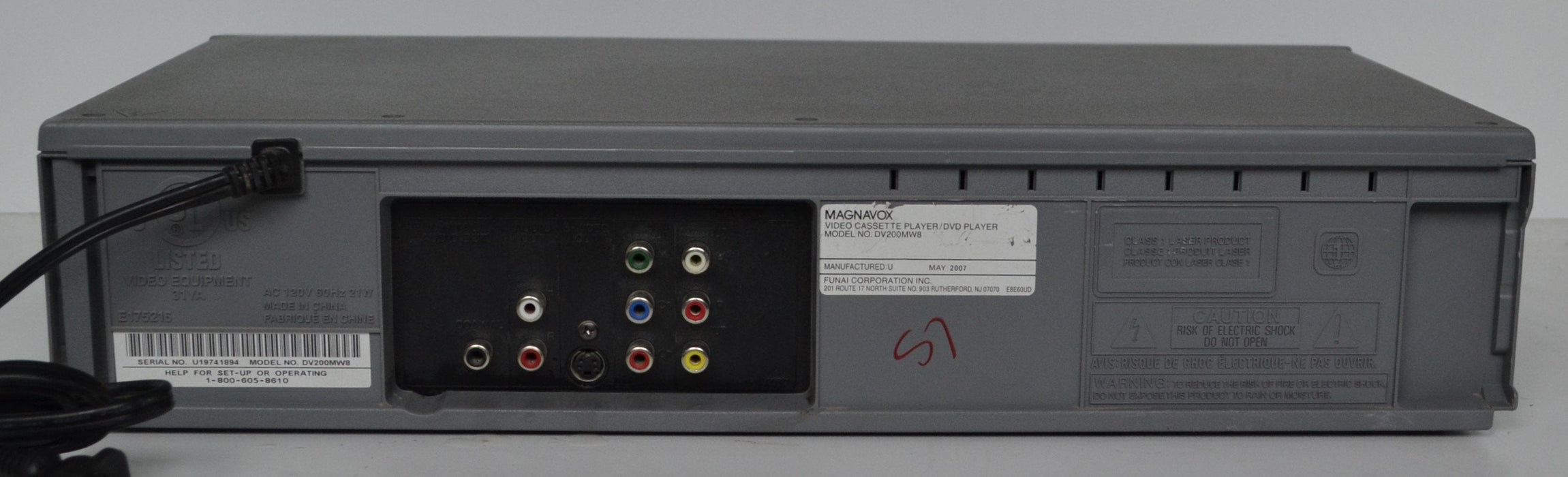 Magnavox - DV200MW8 - DVD VCR Combo Player-Electronics-SpenCertified-refurbished-vintage-electonics