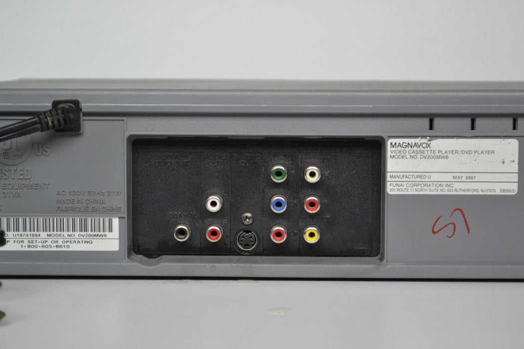 Magnavox - DV200MW8 - DVD VCR Combo Player-Electronics-SpenCertified-refurbished-vintage-electonics