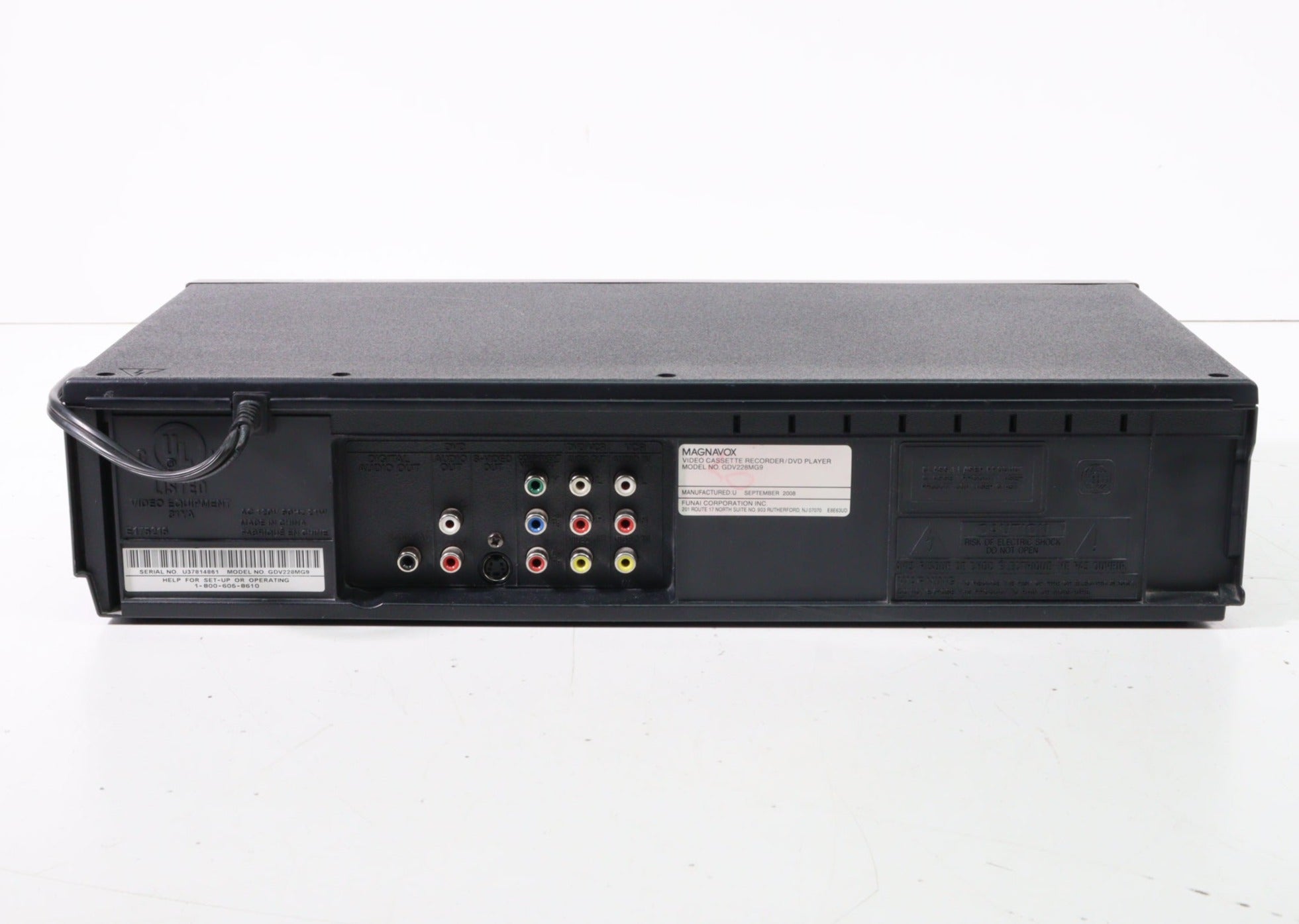 Magnavox GDV228MG9 DVD VHS Combo Player with 4-Head Hi-Fi Stereo VCR