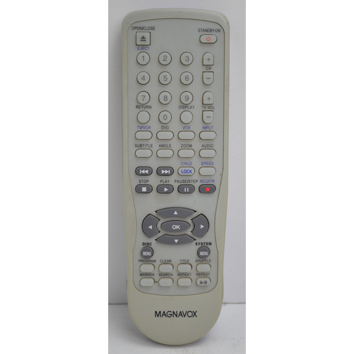 Magnavox MDV560VR Remote Control for DVD VCR Combo Player MDV560VR/17 ...