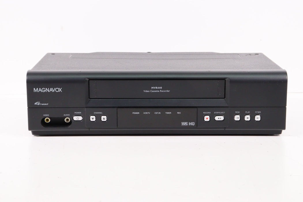 Magnavox MVR440 4-Head VCR Video Cassette Recorder (HAS STATIC)-VCRs-SpenCertified-vintage-refurbished-electronics