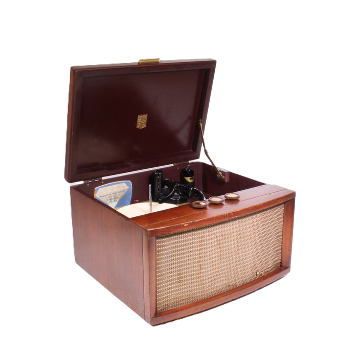 Magnavox Tube Record Player Console Mahogany Cabinet Automatic Turntable-Turntables & Record Players-SpenCertified-vintage-refurbished-electronics