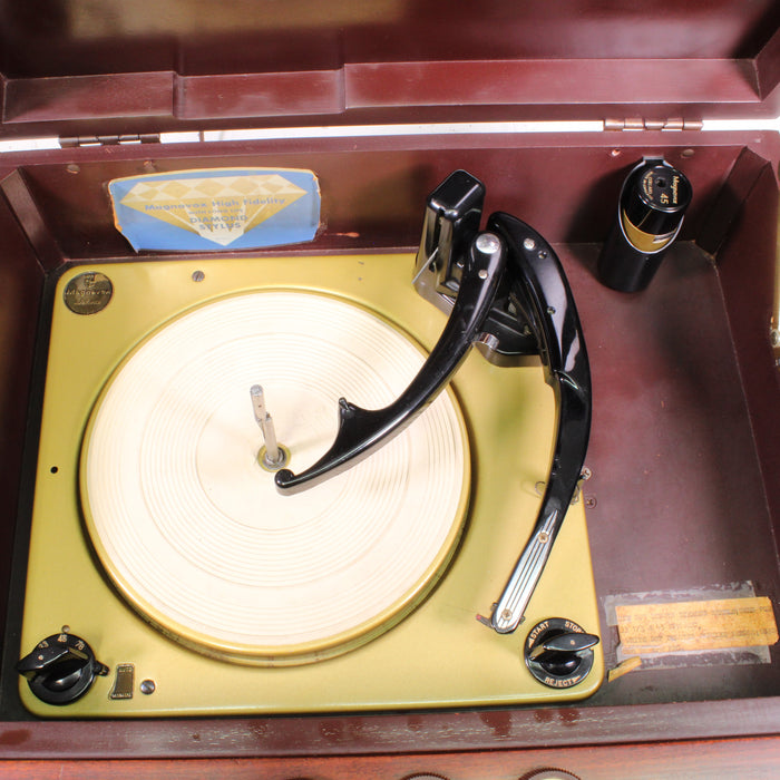 Magnavox Tube Record Player Console Mahogany Cabinet Automatic Turntable-Turntables & Record Players-SpenCertified-vintage-refurbished-electronics