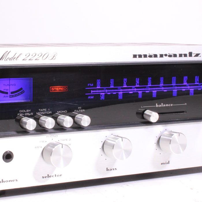 Marantz 2220B AM/FM Stereophonic Receiver Silver Face with Phono-Audio & Video Receivers-SpenCertified-vintage-refurbished-electronics