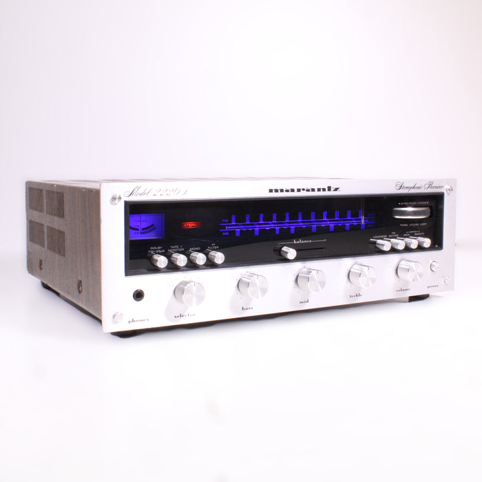 Marantz 2220B AM/FM Stereophonic Receiver Silver Face with Phono-Audio & Video Receivers-SpenCertified-vintage-refurbished-electronics