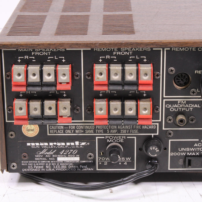 Marantz Model 4270 Stereo Receiver 2+Quadradial 4 with Phono-Audio & Video Receivers-SpenCertified-vintage-refurbished-electronics