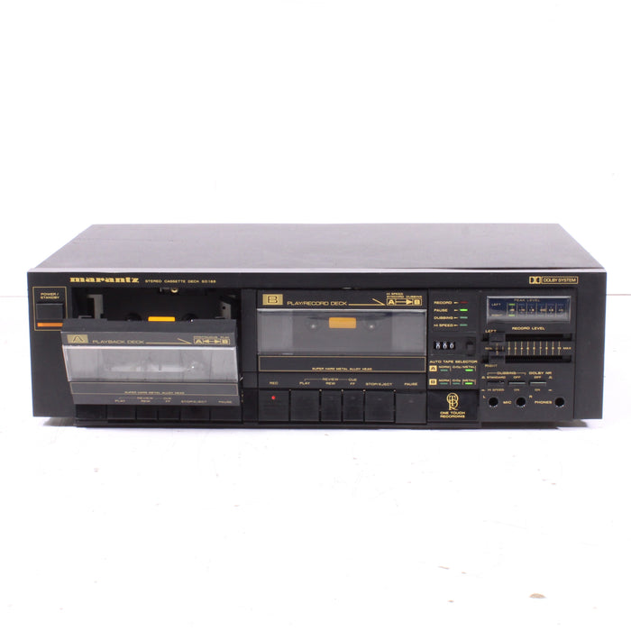 Marantz SD155 Double Cassette Deck Dolby B/C Noise Reduction (1985)-Cassette Players & Recorders-SpenCertified-vintage-refurbished-electronics