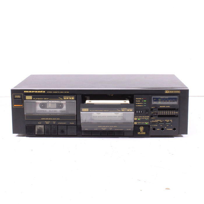 Marantz SD155 Double Cassette Deck Dolby B/C Noise Reduction (1985)-Cassette Players & Recorders-SpenCertified-vintage-refurbished-electronics