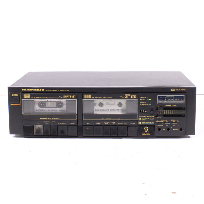 Marantz SD155 Double Cassette Deck Dolby B/C Noise Reduction (1985)-Cassette Players & Recorders-SpenCertified-vintage-refurbished-electronics