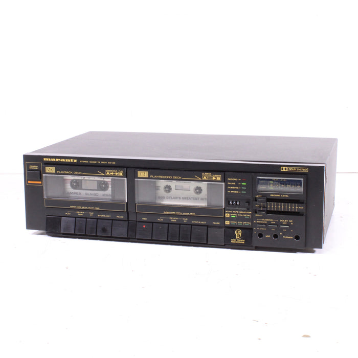 Marantz SD155 Double Cassette Deck Dolby B/C Noise Reduction (1985)-Cassette Players & Recorders-SpenCertified-vintage-refurbished-electronics