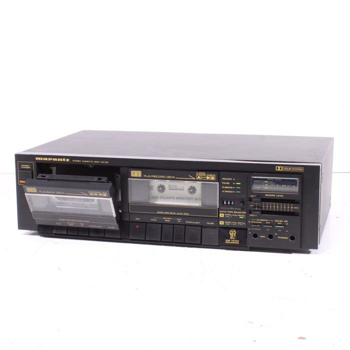 Marantz SD155 Double Cassette Deck Dolby B/C Noise Reduction (1985)-Cassette Players & Recorders-SpenCertified-vintage-refurbished-electronics