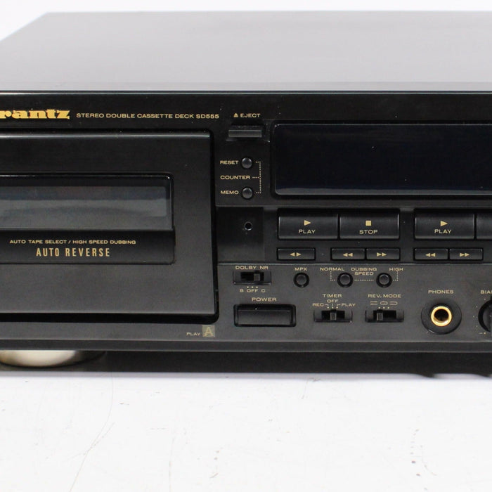 Marantz SD555 Stereo Double Cassette Deck Auto Reverse (AS IS)-Cassette Players & Recorders-SpenCertified-vintage-refurbished-electronics