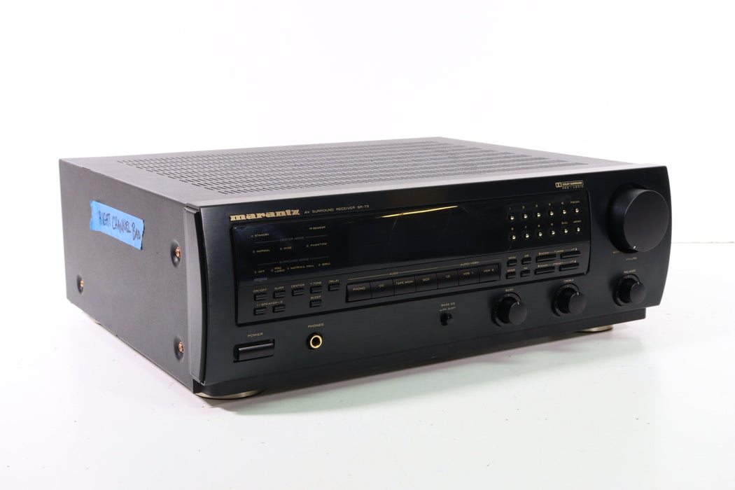 Marantz SR-73 Audio Video Surround Sound Receiver (NO REMOTE) (BAD RIGHT CHANNEL)-Audio & Video Receivers-SpenCertified-vintage-refurbished-electronics