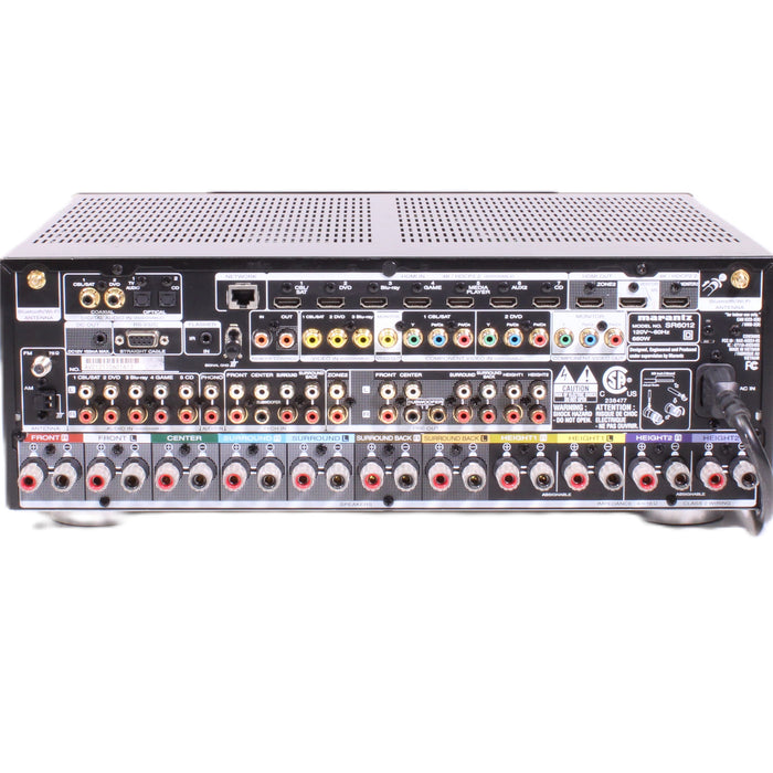 Marantz SR6012 9.2 Channel Network AV Receiver Phono Dolby Atmos Wi-Fi Bluetooth-Audio Amplifiers-SpenCertified-vintage-refurbished-electronics