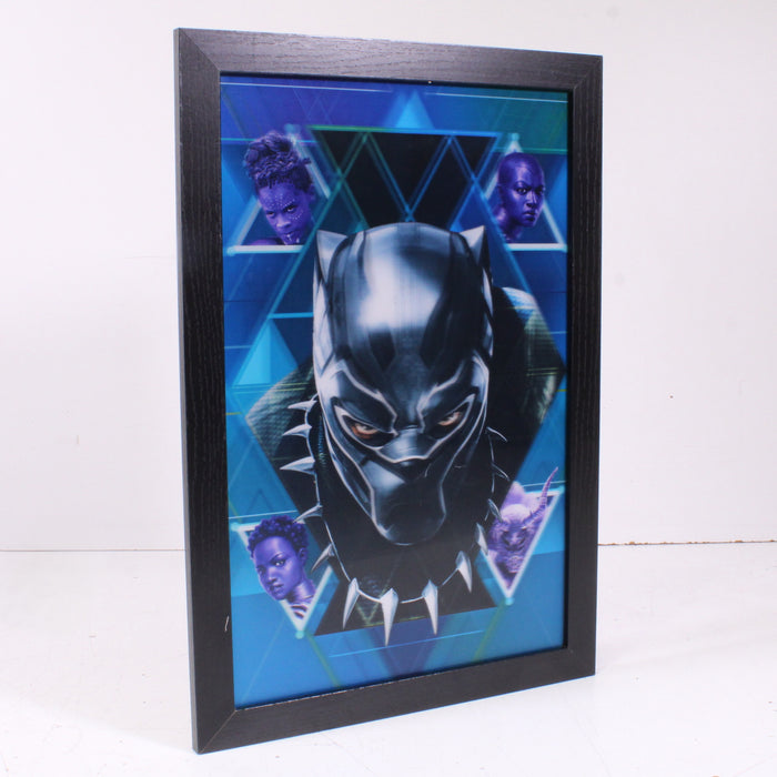 Marvel Black Panther Holographic ComicWalls Licensed Framed Wall Art-Painting-SpenCertified-vintage-refurbished-electronics