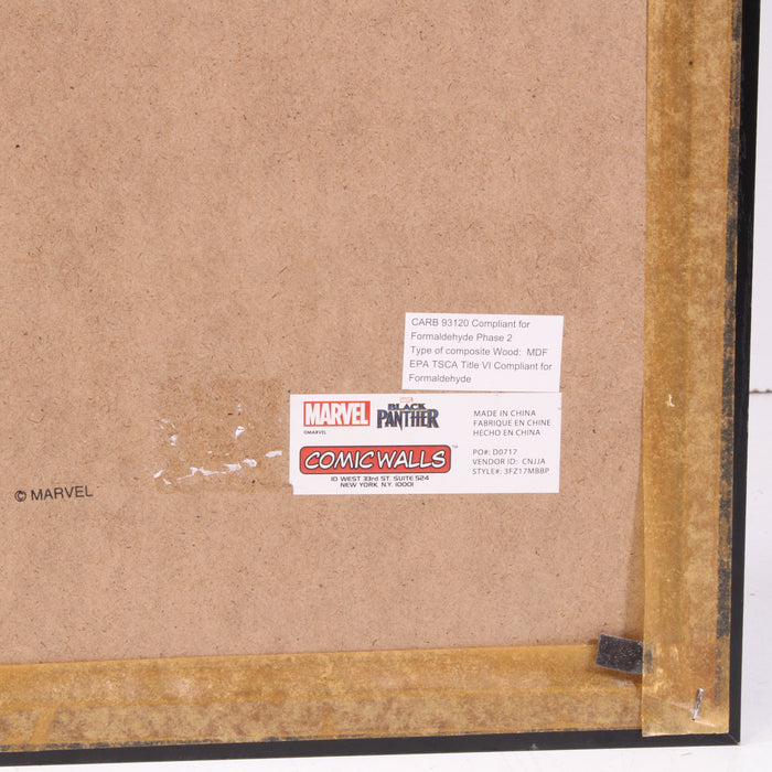 Marvel Black Panther Holographic ComicWalls Licensed Framed Wall Art-Painting-SpenCertified-vintage-refurbished-electronics