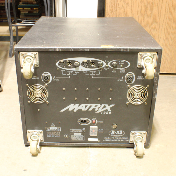 Matrix 1000 B-52 Powered Subwoofer with Built-In Amplifier-Speakers-SpenCertified-vintage-refurbished-electronics