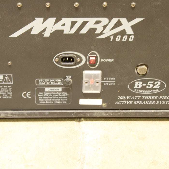 Matrix 1000 B-52 Powered Subwoofer with Built-In Amplifier-Speakers-SpenCertified-vintage-refurbished-electronics