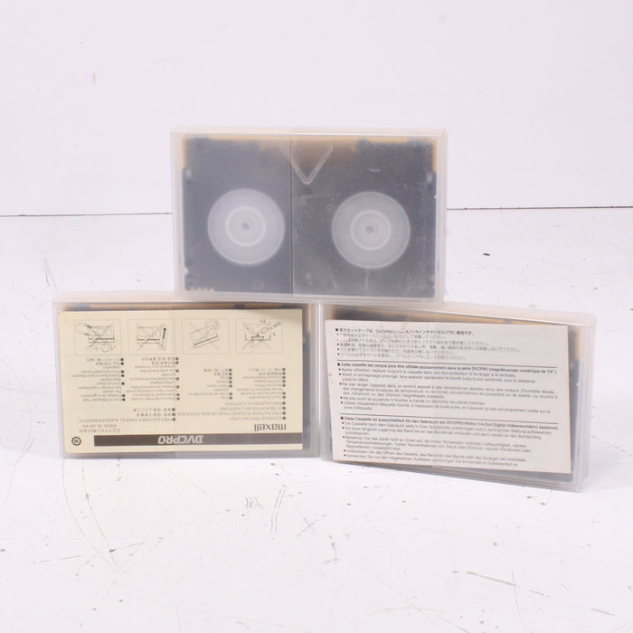 Maxell & Panasonic DVCPRO 66 Minute Videotape Bundle of 3 Tapes-Cassette Tapes-SpenCertified-vintage-refurbished-electronics