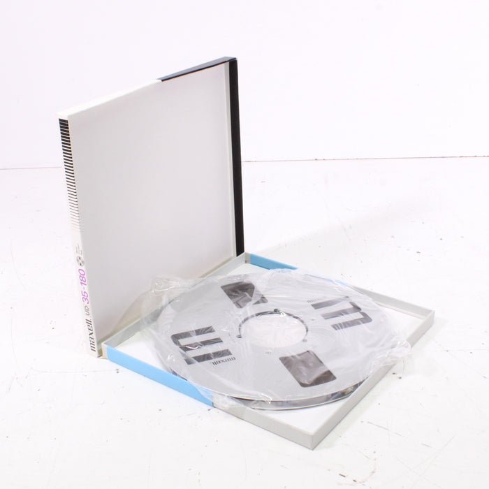 Maxell UD 35-180 Reel-to-Reel Recording Tape Metal Precision Reel Low-Noise Hi-Output (Sealed)-Reel-to-Reel Accessories-SpenCertified-vintage-refurbished-electronics