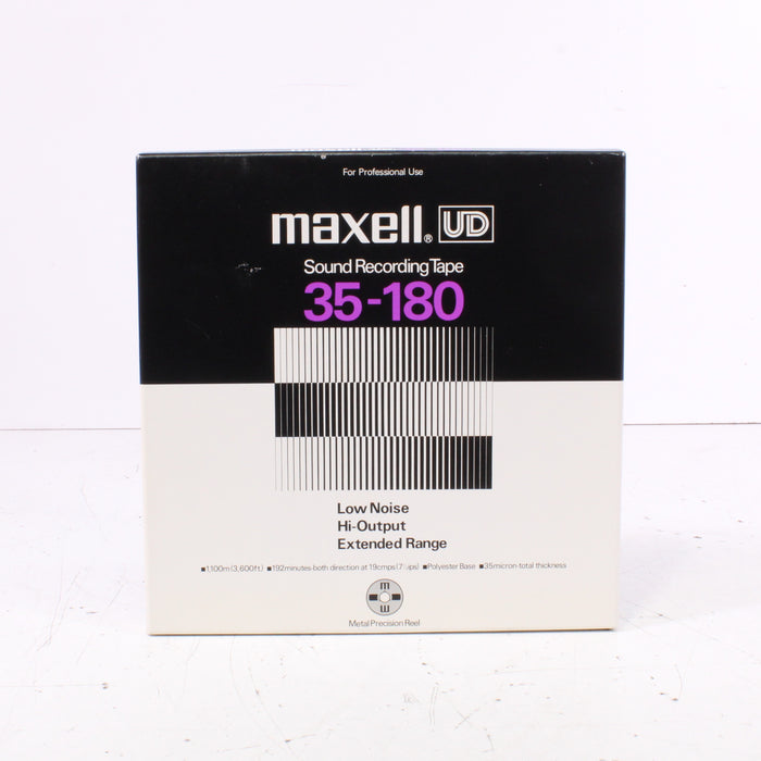 Maxell UD 35-180 Reel-to-Reel Recording Tape Metal Precision Reel Low-Noise Hi-Output (Sealed)-Reel-to-Reel Accessories-SpenCertified-vintage-refurbished-electronics
