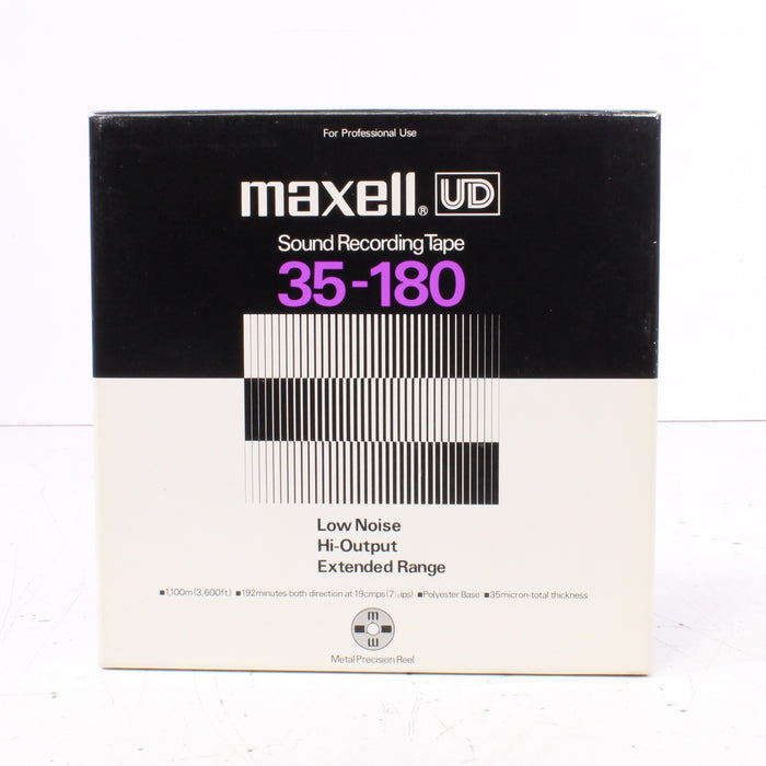 Maxell UD 35-180 Reel-to-Reel Recording Tape Lot Metal Precision Reels Low-Noise Hi-Output (Used & Unsealed)-Reel-to-Reel Accessories-SpenCertified-vintage-refurbished-electronics