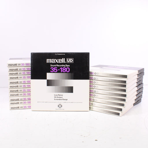Maxell UD 35-180 Reel-to-Reel Recording Tape Lot Metal Precision Reels Low-Noise Hi-Output (Used & Unsealed)-Reel-to-Reel Accessories-SpenCertified-vintage-refurbished-electronics