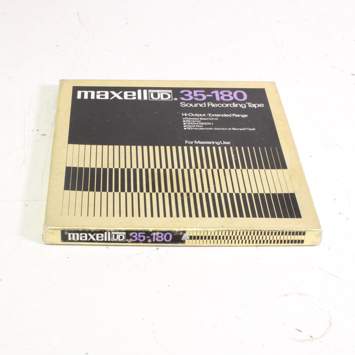 Maxell UD 35-180 Reel to Reel Tape – 10" 1/4" Metal Reel – 25% Full – Hi-Output Extended Range Audio Tape-Reel-to-Reel Tape-SpenCertified-vintage-refurbished-electronics