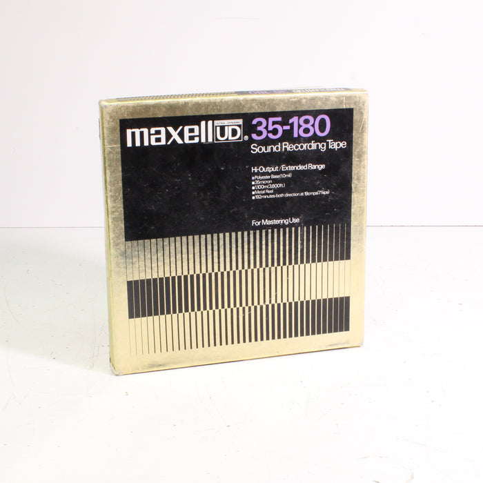 Maxell UD 35-180 Reel to Reel Tape – 10" 1/4" Metal Reel – 25% Full – Hi-Output Extended Range Audio Tape-Reel-to-Reel Tape-SpenCertified-vintage-refurbished-electronics