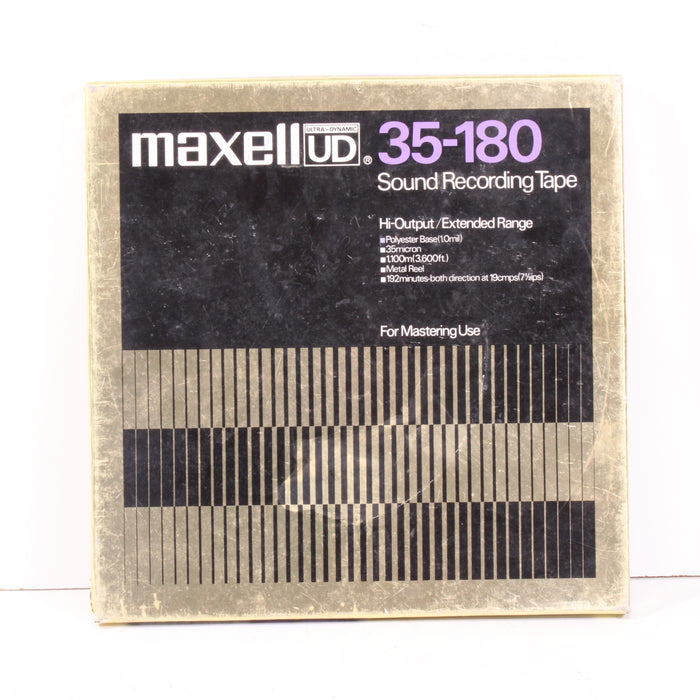 Maxell UD 35-180 Reel to Reel Tape – 10" 1/4" Metal Reel – 25% Full – Hi-Output Extended Range Audio Tape-Reel-to-Reel Tape-SpenCertified-vintage-refurbished-electronics
