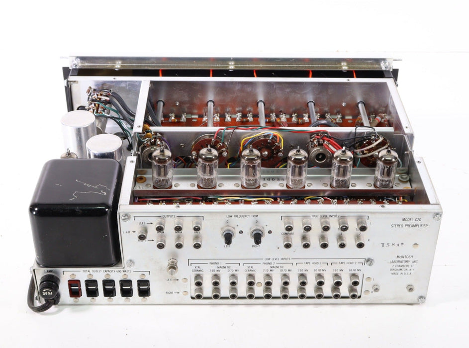 McIntosh C20 Super Rare Stereophonic Tube Preamplifier-Preamps-SpenCertified-vintage-refurbished-electronics