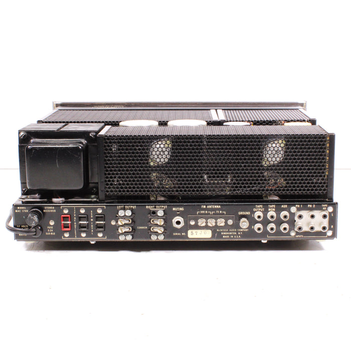 McIntosh MAC1700 RARE Vintage 2-Channel Hybrid Stereo Receiver Tubes (1967-73)-Preamps-SpenCertified-vintage-refurbished-electronics