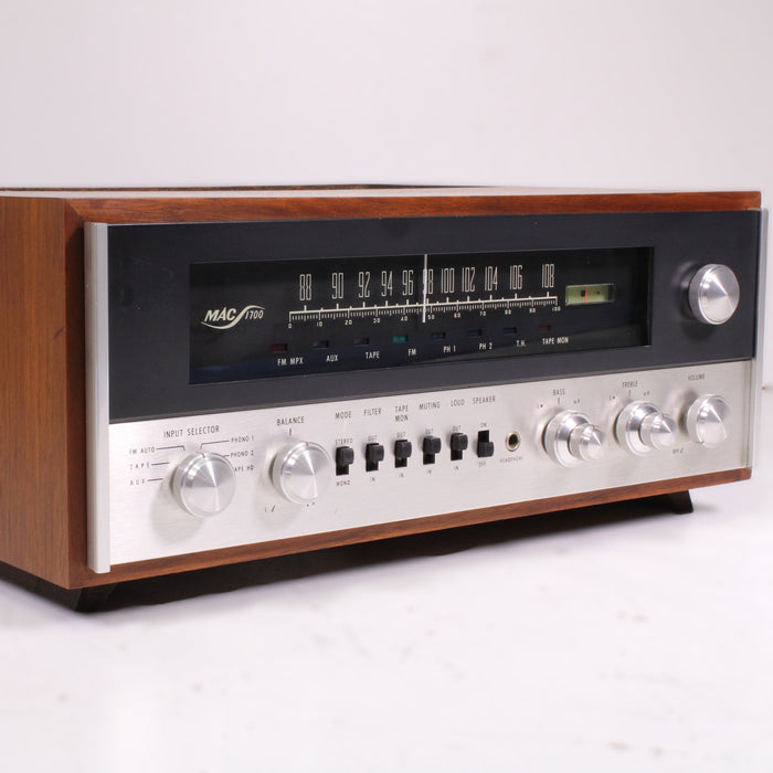 McIntosh MAC1700 RARE Vintage 2-Channel Hybrid Stereo Receiver Wood Case (1967-73)-Audio & Video Receivers-SpenCertified-vintage-refurbished-electronics
