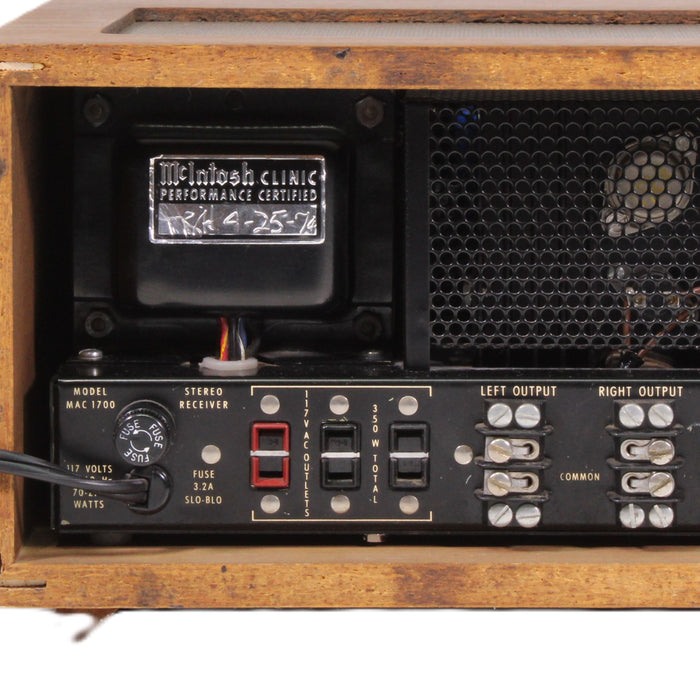 McIntosh MAC1700 RARE Vintage 2-Channel Hybrid Stereo Receiver Wood Case (1967-73)-Audio & Video Receivers-SpenCertified-vintage-refurbished-electronics
