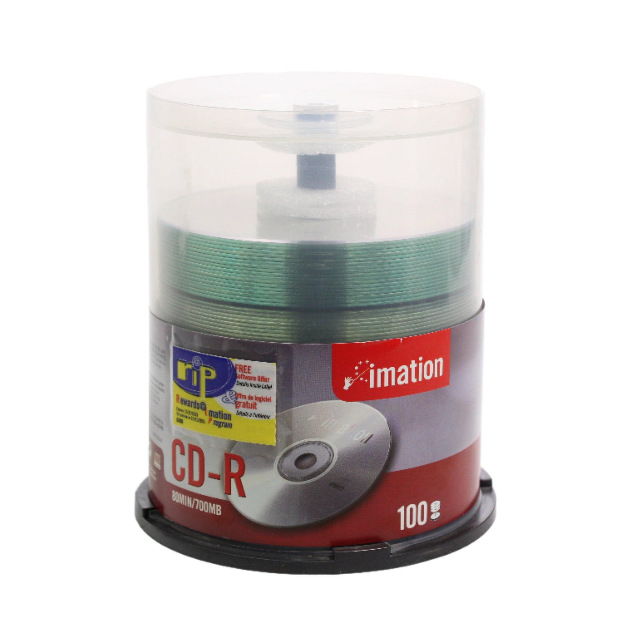 Memorex CD-R 80 Pack 700MB 80Min 52X Recordable Black Media Discs