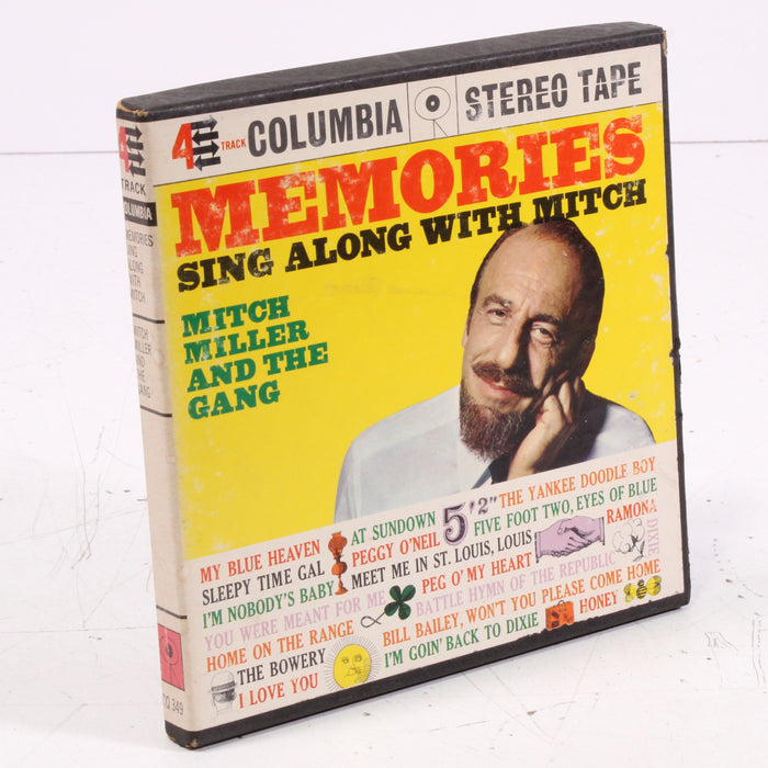 Memories Sing Along With Mitch – Mitch Miller and The Gang Reel to Reel Tape 7" 1/4" 7½ IPS Columbia Stereo Tape-Reel-to-Reel Tape-SpenCertified-vintage-refurbished-electronics