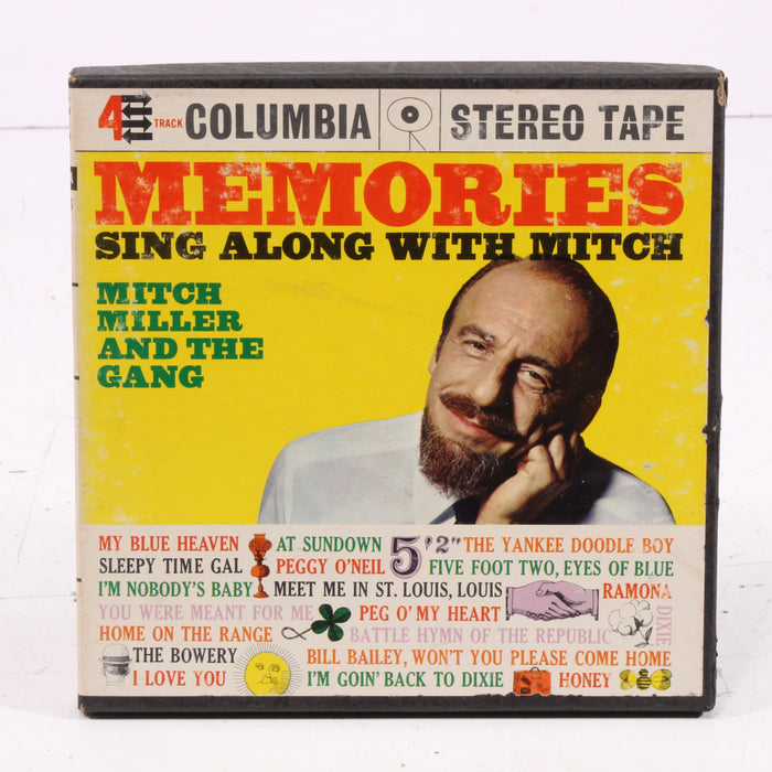 Memories Sing Along With Mitch – Mitch Miller and The Gang Reel to Reel Tape 7" 1/4" 7½ IPS Columbia Stereo Tape-Reel-to-Reel Tape-SpenCertified-vintage-refurbished-electronics
