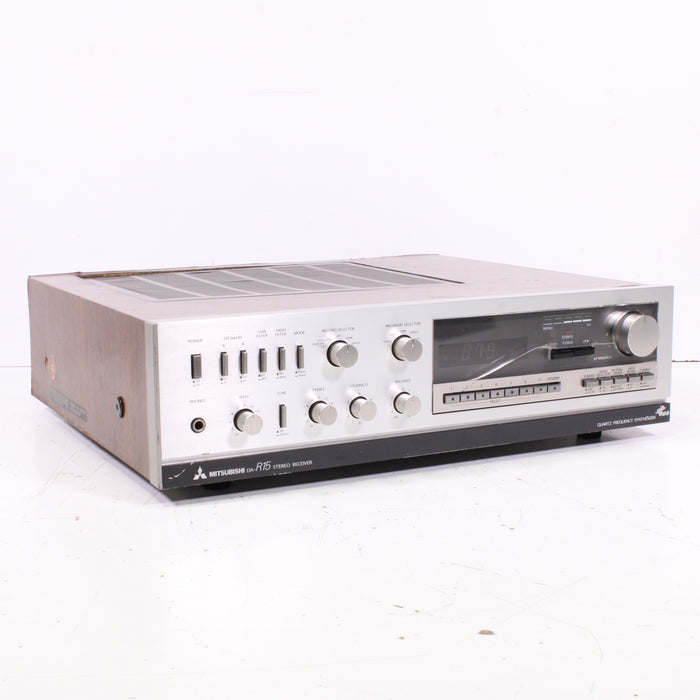 Mitsubishi DA-R15 Stereo Receiver Silver Face Quartz Frequency Synthesizer (1980)-Audio & Video Receivers-SpenCertified-vintage-refurbished-electronics