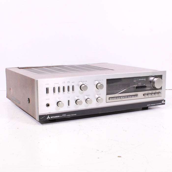 Mitsubishi DA-R15 Stereo Receiver Silver Face Quartz Frequency Synthesizer (1980)-Audio & Video Receivers-SpenCertified-vintage-refurbished-electronics