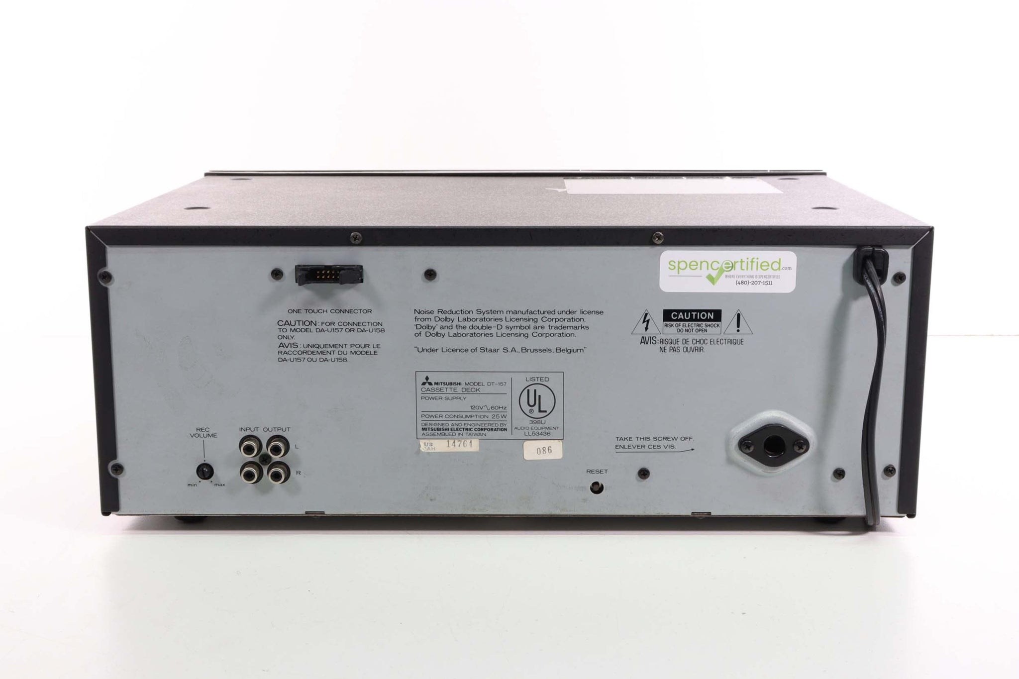 Mitsubishi DT157 AutoChanger Double Cassette Deck for 7 Cassette Tap