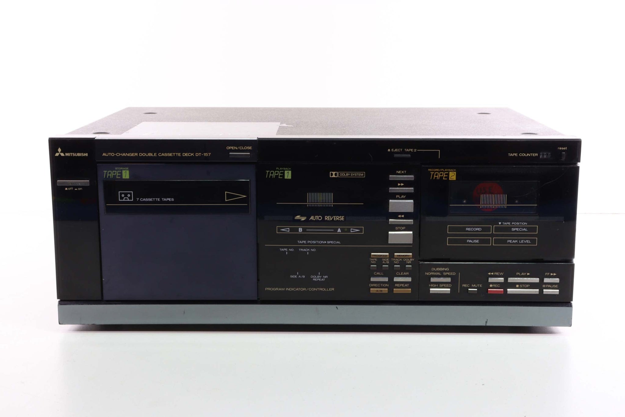 Mitsubishi DT157 AutoChanger Double Cassette Deck for 7 Cassette Tap