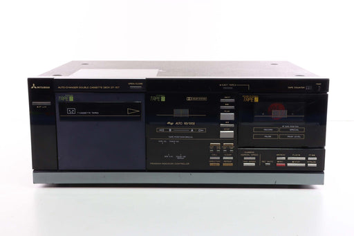 Mitsubishi DT-157 Auto-Changer Double Cassette Deck for 7 Cassette Tapes (TAPE 2 DOESN'T WORK)-Cassette Players & Recorders-SpenCertified-vintage-refurbished-electronics