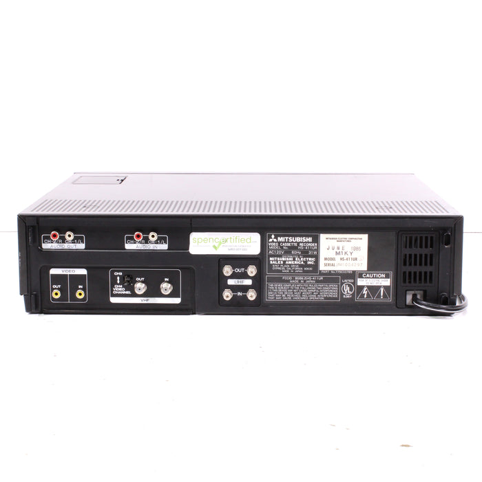 Mitsubishi HS-411UR Hi-Fi Stereo VCR Video Cassette Recorder (1986)-VCRs-SpenCertified-vintage-refurbished-electronics