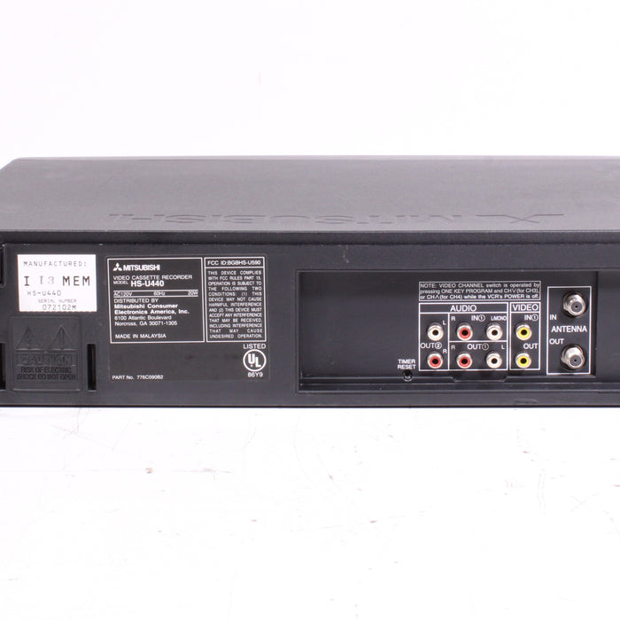 Mitsubishi HS-U440 VCR VHS Video Cassette Recorder Hi-Fi Stereo-VCRs-SpenCertified-vintage-refurbished-electronics