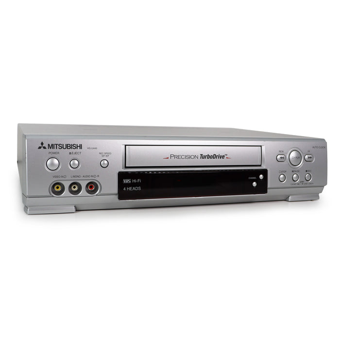 Mitsubishi HS-U449 VCR/VHS Player/Recorder Super Fast Rewinding Precision TurboDrive Hi-Fi One Touch Recording OTR-Electronics-SpenCertified-refurbished-vintage-electonics