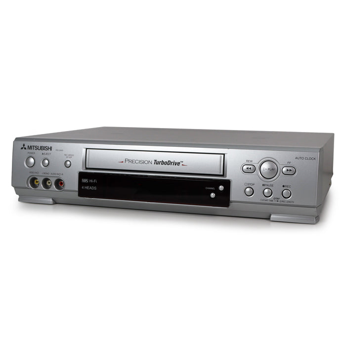 Mitsubishi HS-U449 VCR/VHS Player/Recorder Super Fast Rewinding Precision TurboDrive Hi-Fi One Touch Recording OTR-Electronics-SpenCertified-refurbished-vintage-electonics