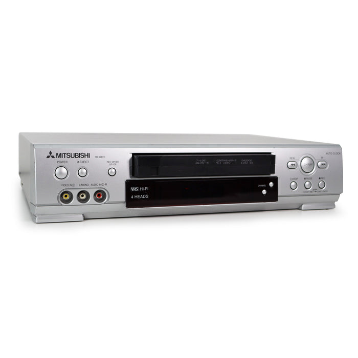 Mitsubishi HS-U449 VCR/VHS Player/Recorder Super Fast Rewinding Precision TurboDrive Hi-Fi One Touch Recording OTR-Electronics-SpenCertified-refurbished-vintage-electonics