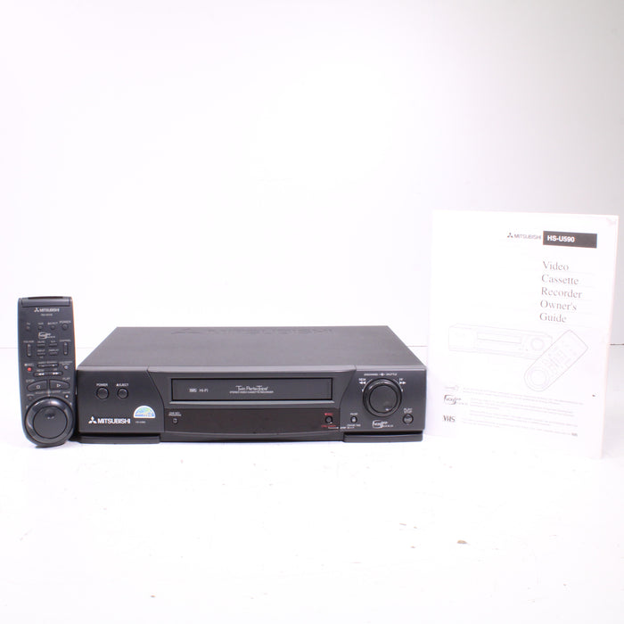 Mitsubishi HS-U590 VHS VCR Video Cassette Recorder 4-Head Hi-Fi Stereo-Electronics-SpenCertified-vintage-refurbished-electronics
